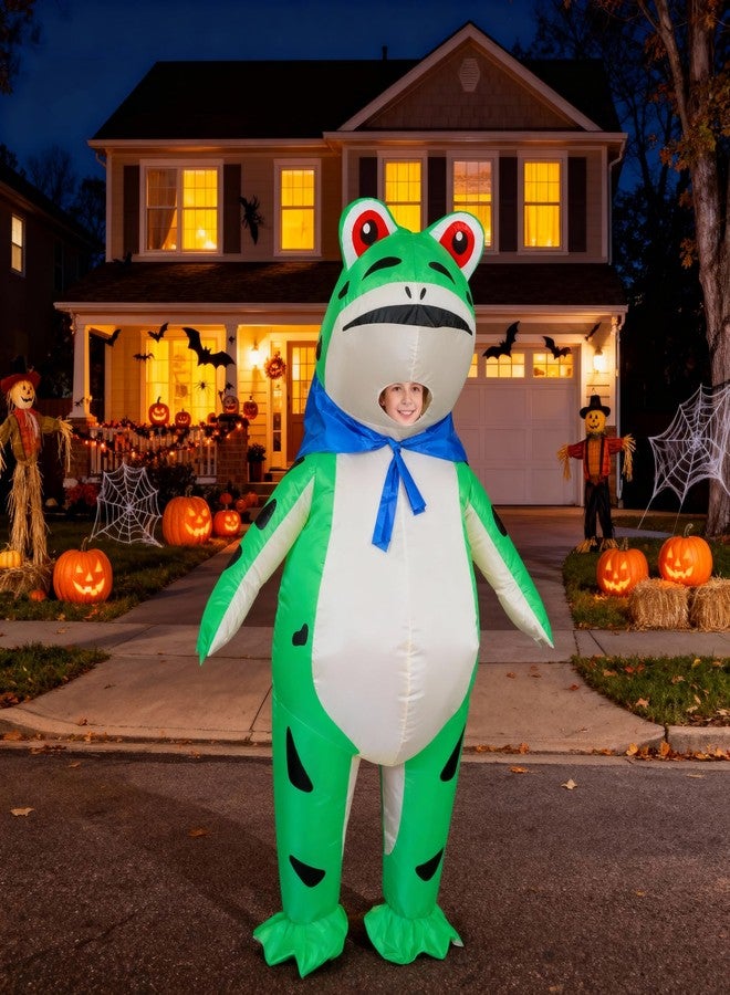Stegosaurus Inflatable Frog Costume for Kids Halloween Cute Animal Costumes Funny Blow Up Suit for Boys Girls Cosplay Party - Image 4